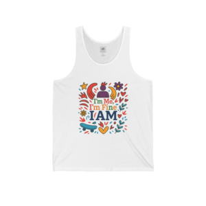 I’m Me I’m Fine I AM Floral Affirmation Tank Top
